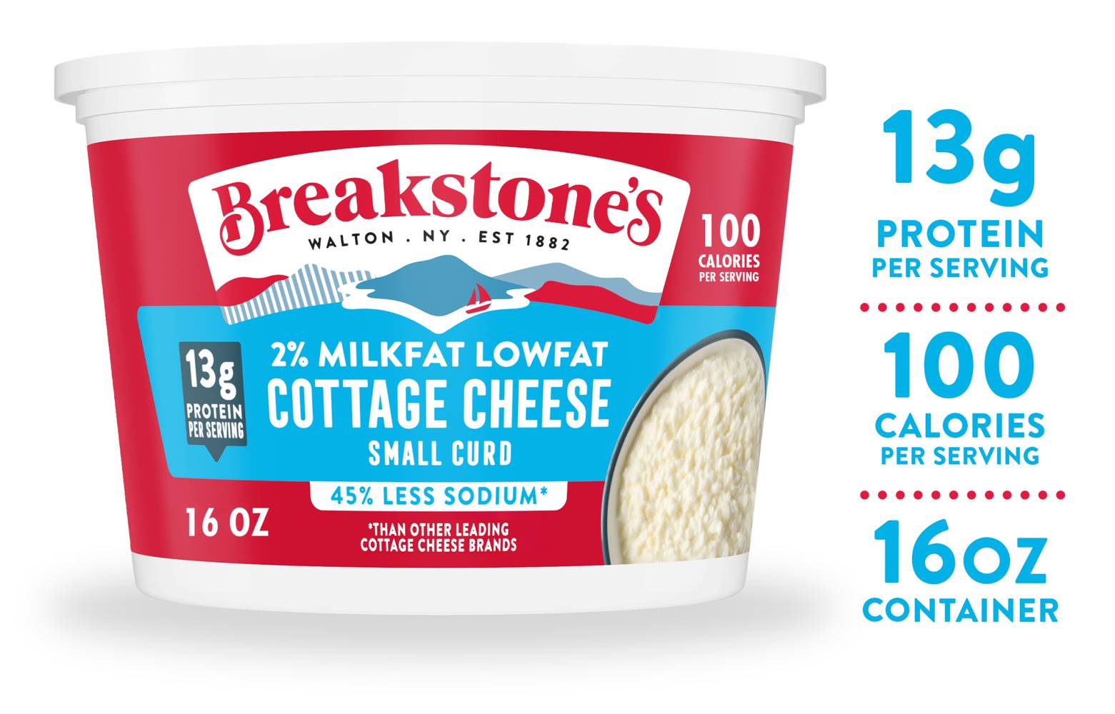Breakstone's 2% Milk Lowfat Cottage Cheese (16 oz)