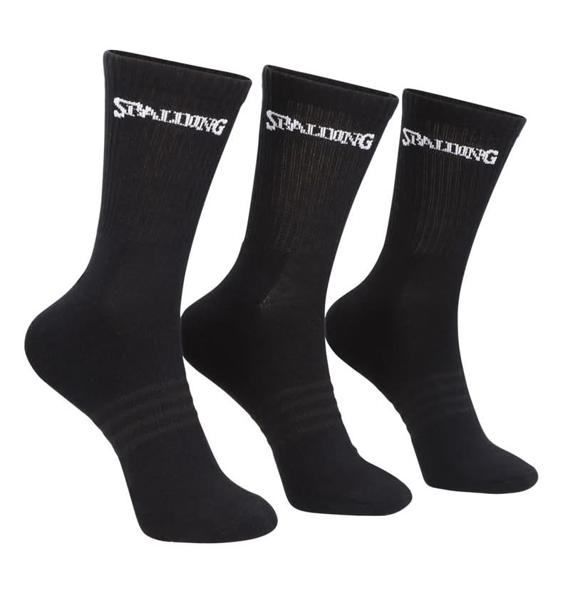 Spalding Calcetín Medios Logo T 28 a 34 negro 28-34