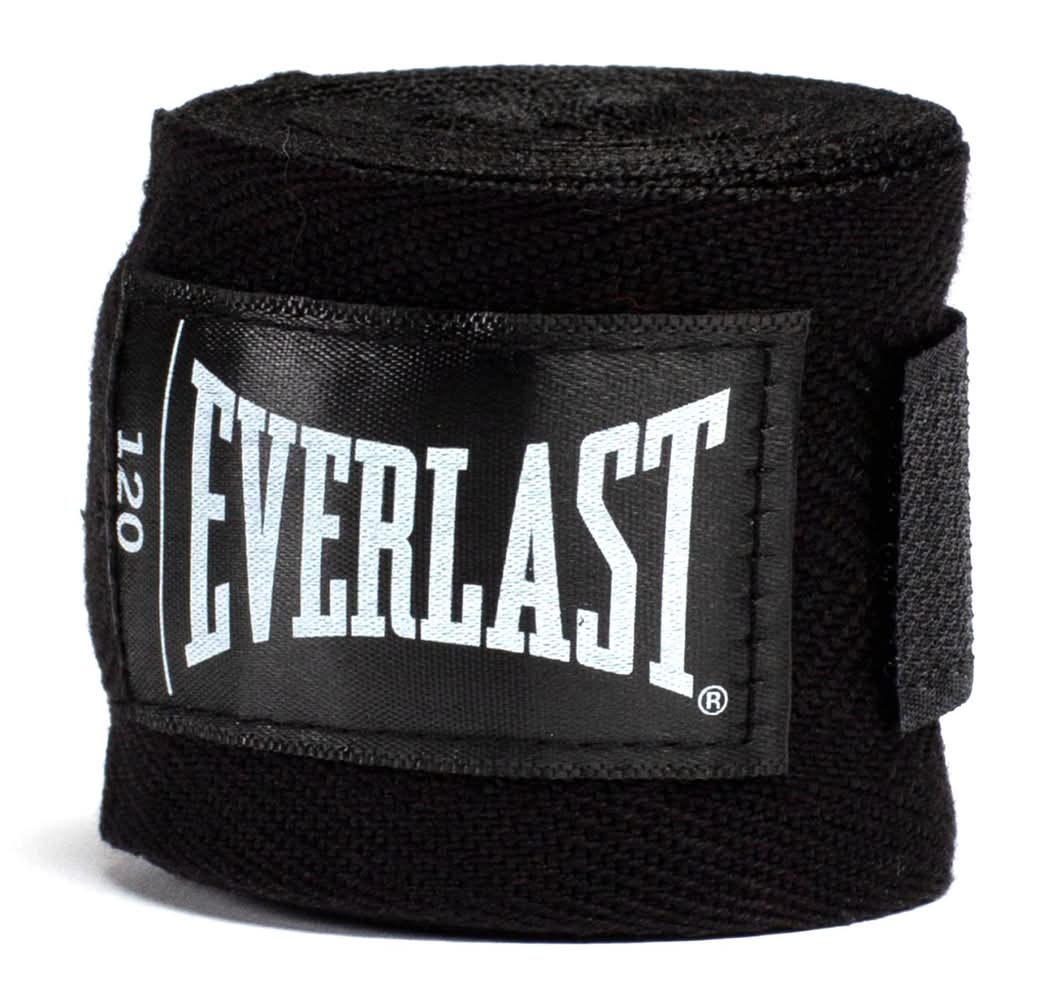 Everlast Core 120” Handwraps (Black)