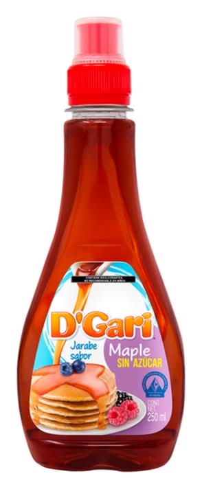 D'Gari · Jarabe sin azúcar, maple (250 ml)