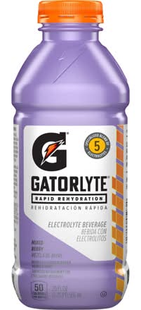 Gatorade Gatorlyte Electrolyte Beverage, Mixed Berry 20oz Bottle