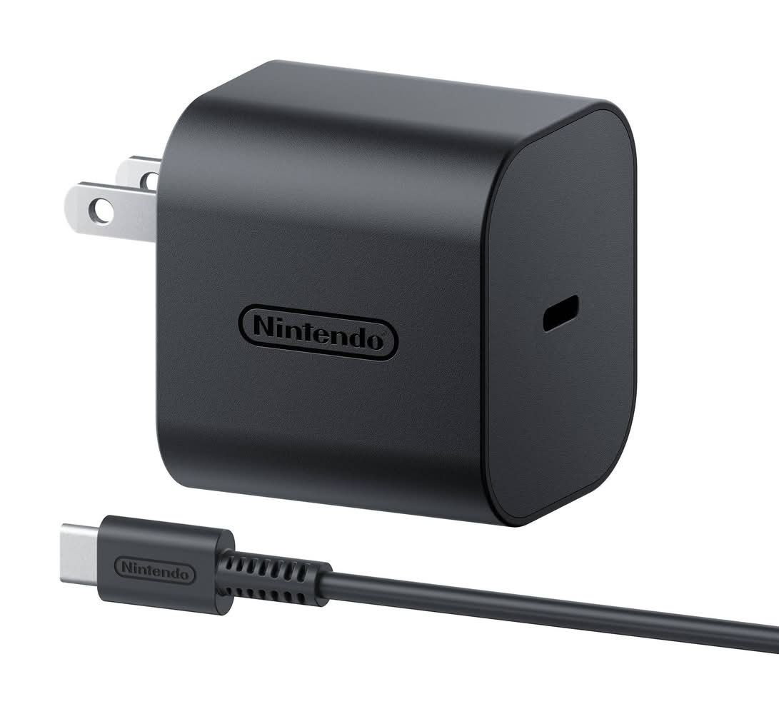 Nintendo Switch 2 Ac Adapter, Black