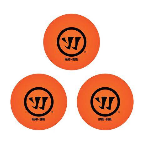 Warrior Street Hockey Balls (3 ct) (orange)