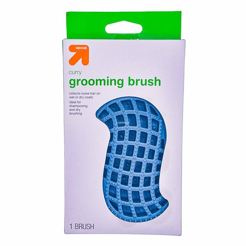 Up&Up Dog Grooming Hand Rubber Brush