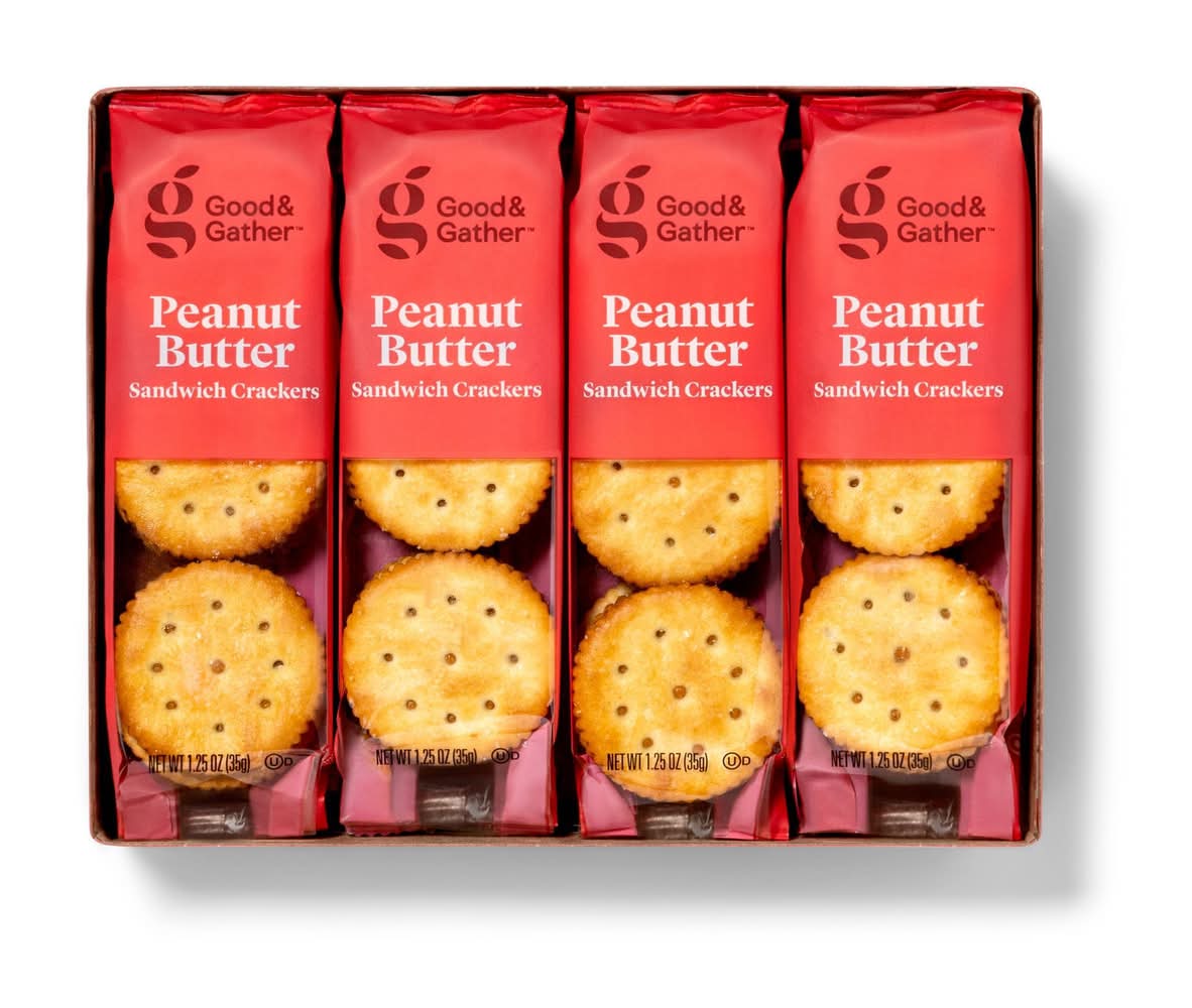 Good & Gather Peanut Butter Sandwich Crackers (10 oz, 8 ct)