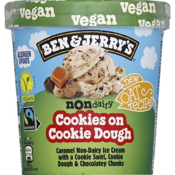 Ben & Jerry's - Glace vegan aux cookie swirl et cookies dough, caramel - chocolatery chunks (465ml)