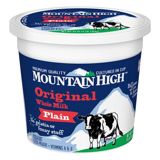 Mountain High Original Whole Milk Plain Yoghurt