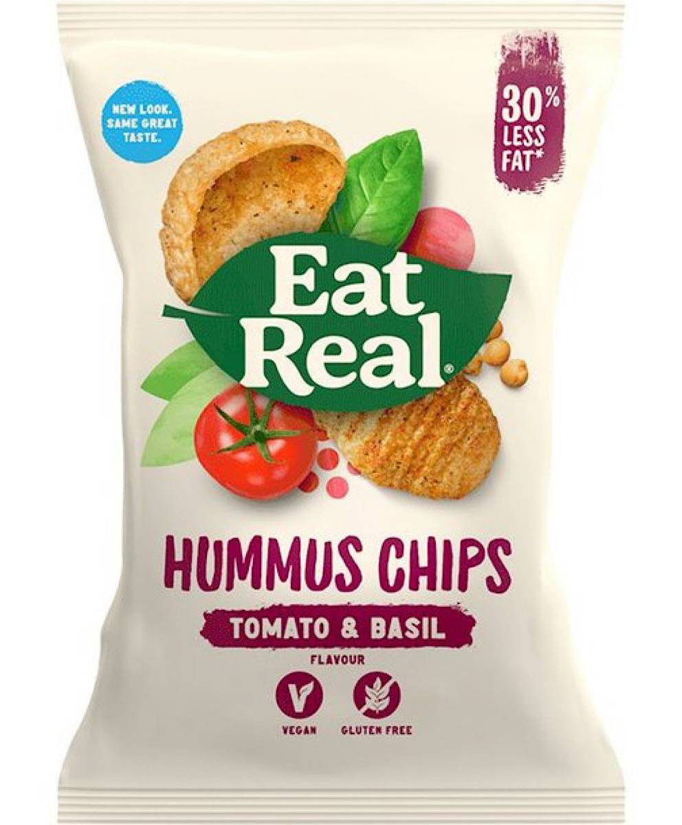 Eat Real Hummus Tomato & Basil Flavoured Chips 135g