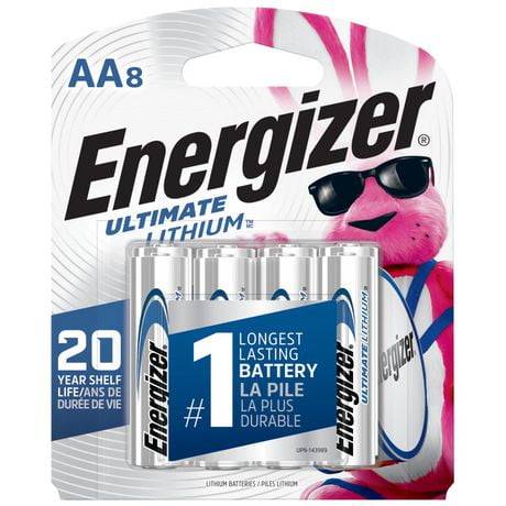 Energizer Ultimate Lithium Double a Batteries (8 ct)