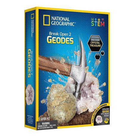 National Geographic Break Open 2 Real Geodes