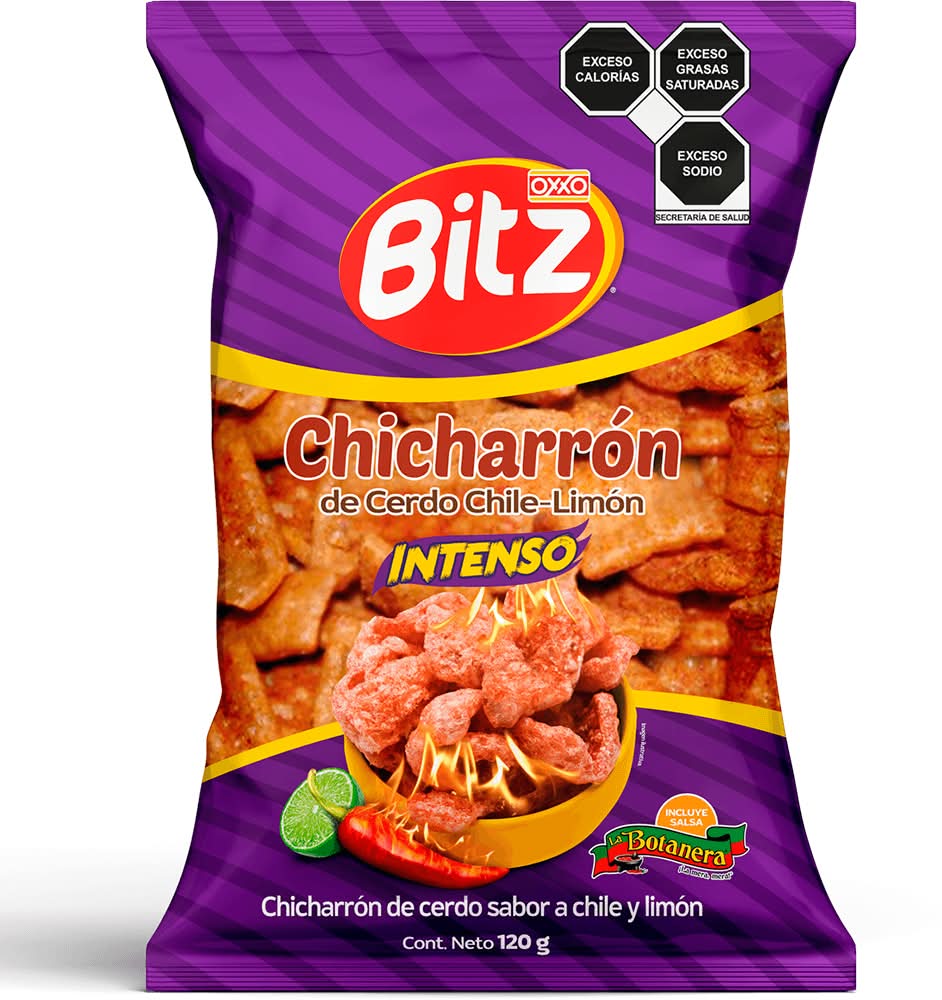 Bitz · Chicharrón de cerdo, chile-limón (120 g)