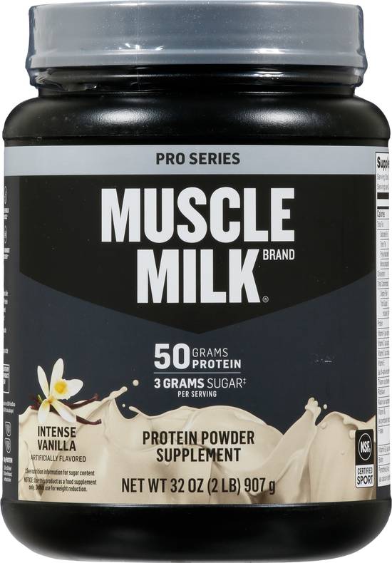 Muscle Milk Pro Series Intense Vanilla Protein Powder (32 oz)