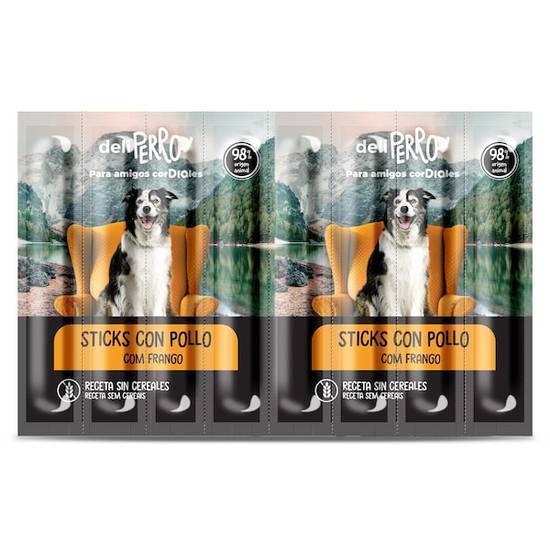 Snack para Perros Sticks con Pollo deliperro Bolsa (88 g)