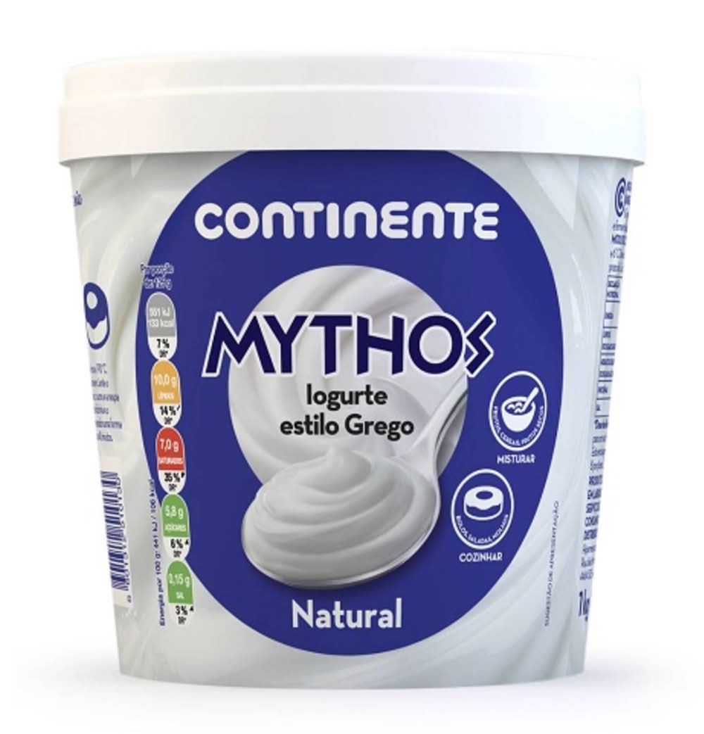 Iogurte Grego Mythos Natural Continente (emb. 1 kg)
