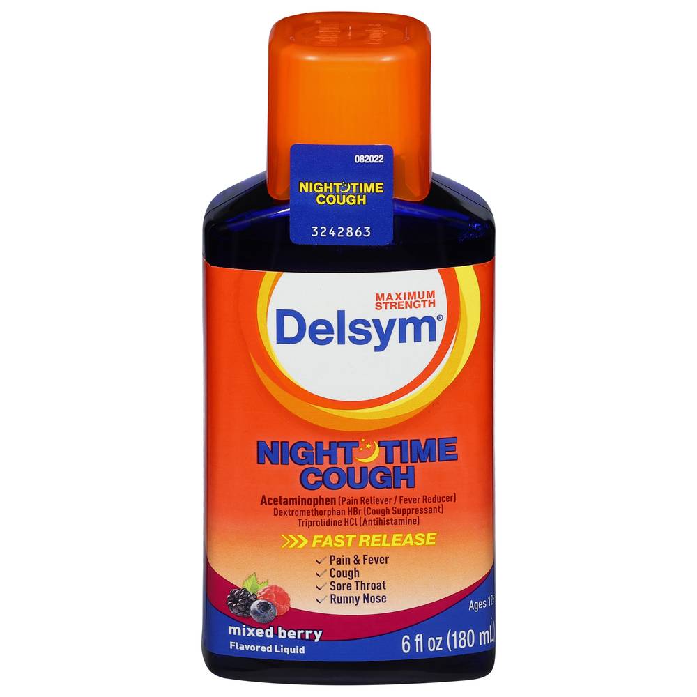 Delsym Maximum Strength Nighttime Cough Relief
