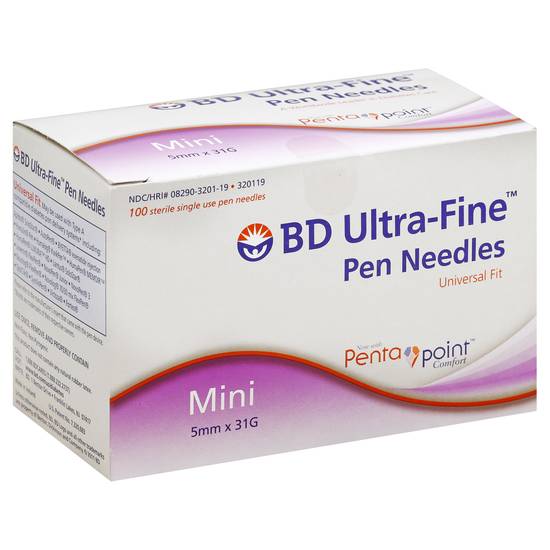Bd Ultra-Fine Pen Needles Universal Fit (100 ct)