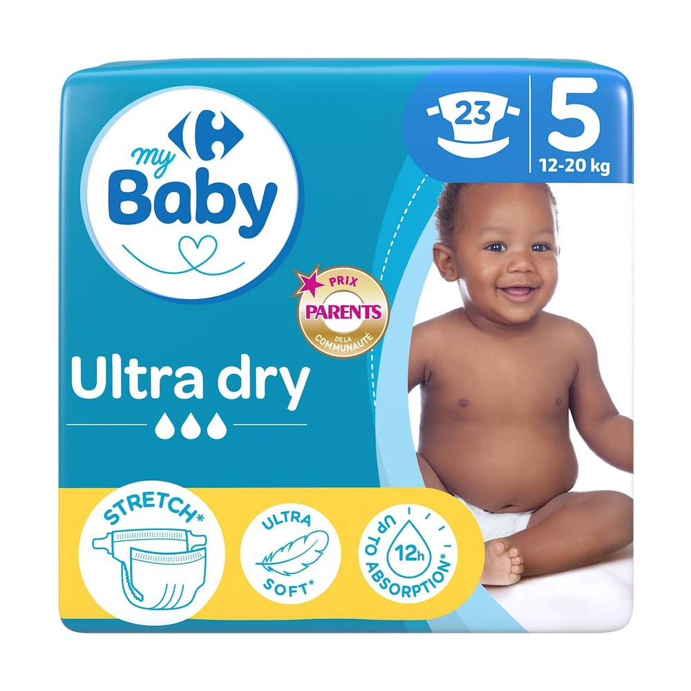 Carrefour Baby - Couches bébé hypoallergéniques ultra-sèches, Étape 5 (20)