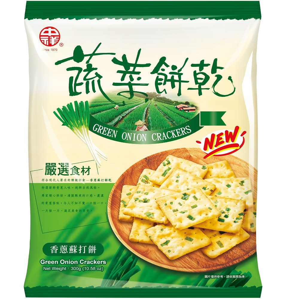 中祥蔬菜蘇打餅 <300g克 x 1 x 1Bag袋>