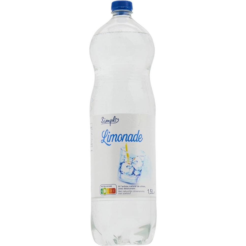 Limonade CARREFOUR SIMPL - la bouteille d'1,5L