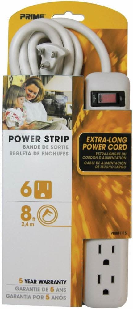 Prime 6 Outlet Power Strip - Pb801115