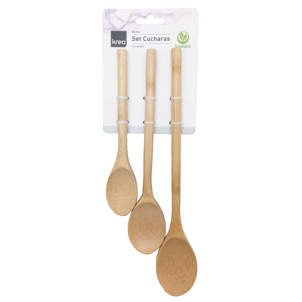 Krea · Pack cucharas bamboo st (3 )