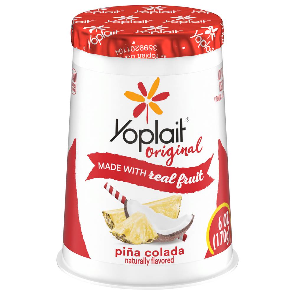 Yoplait Lowfat Original Pina Colada Flavor Yogurt (6 oz)