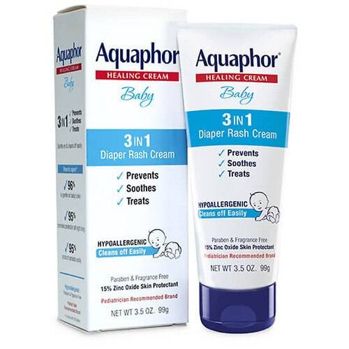 Aquaphor 3-in-1 Diaper Rash Cream - 3.5 oz