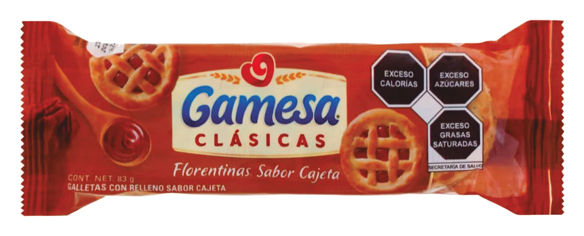 Gamesa · Florentinas galletas con relleno, cajeta (110 g)