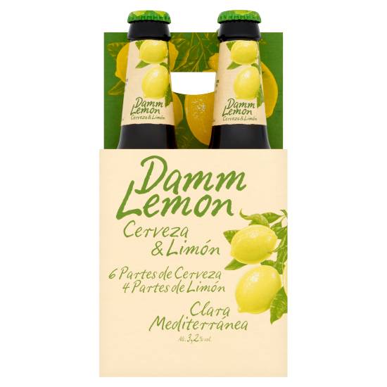 Damm Lemon Mediterranean Shandy 4 X 33cl