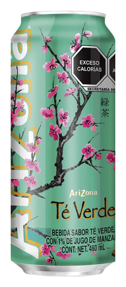 AriZona · Bebida refrescante, té verde-jugo de manzana (460 ml)