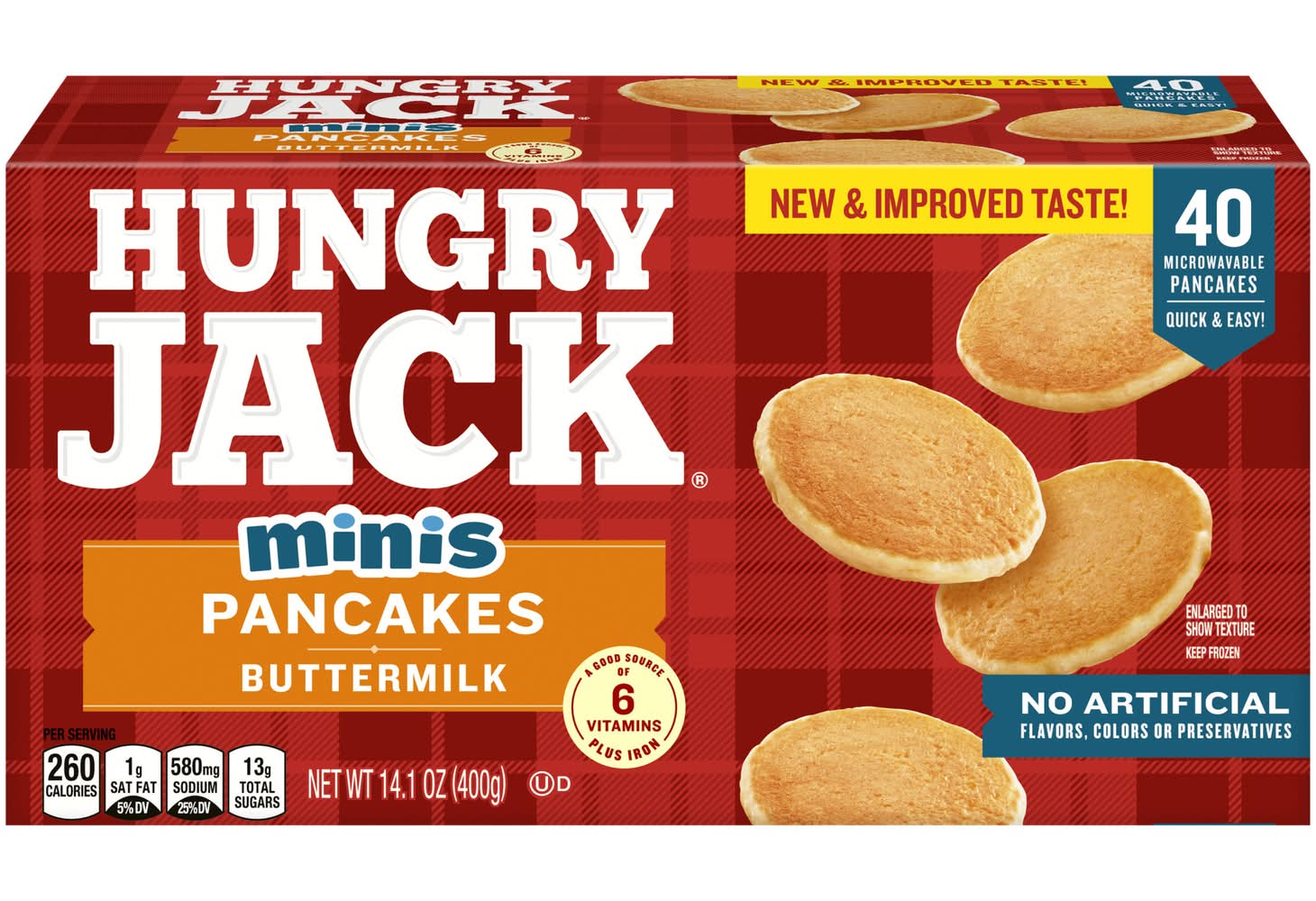 Hungry Jack Minis Buttermilk Pancakes (14.1 oz)