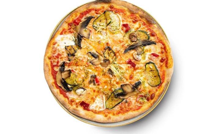 Gluten Free - Grilled courgette & goat’s cheese pizza