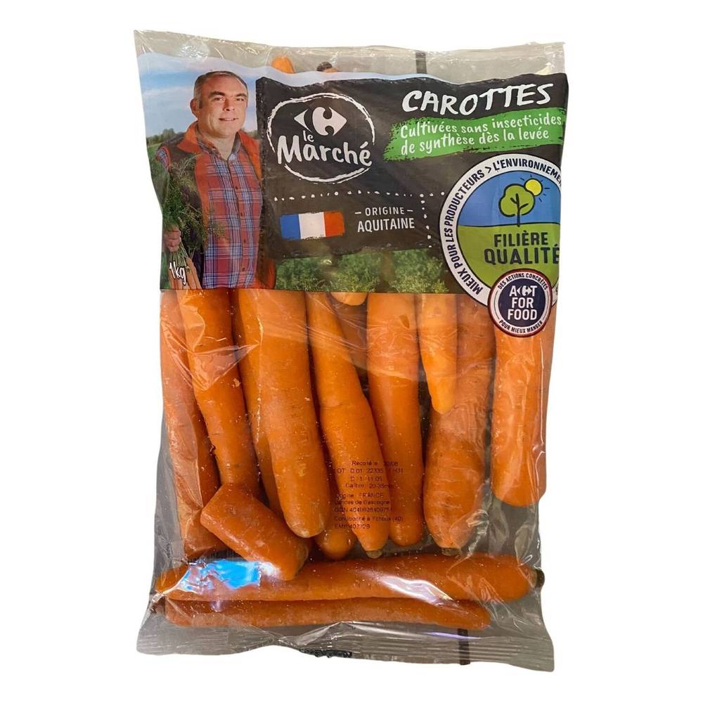 Carrefour Le Marché - Carottes filière qualité agroécologie (1,5kg)