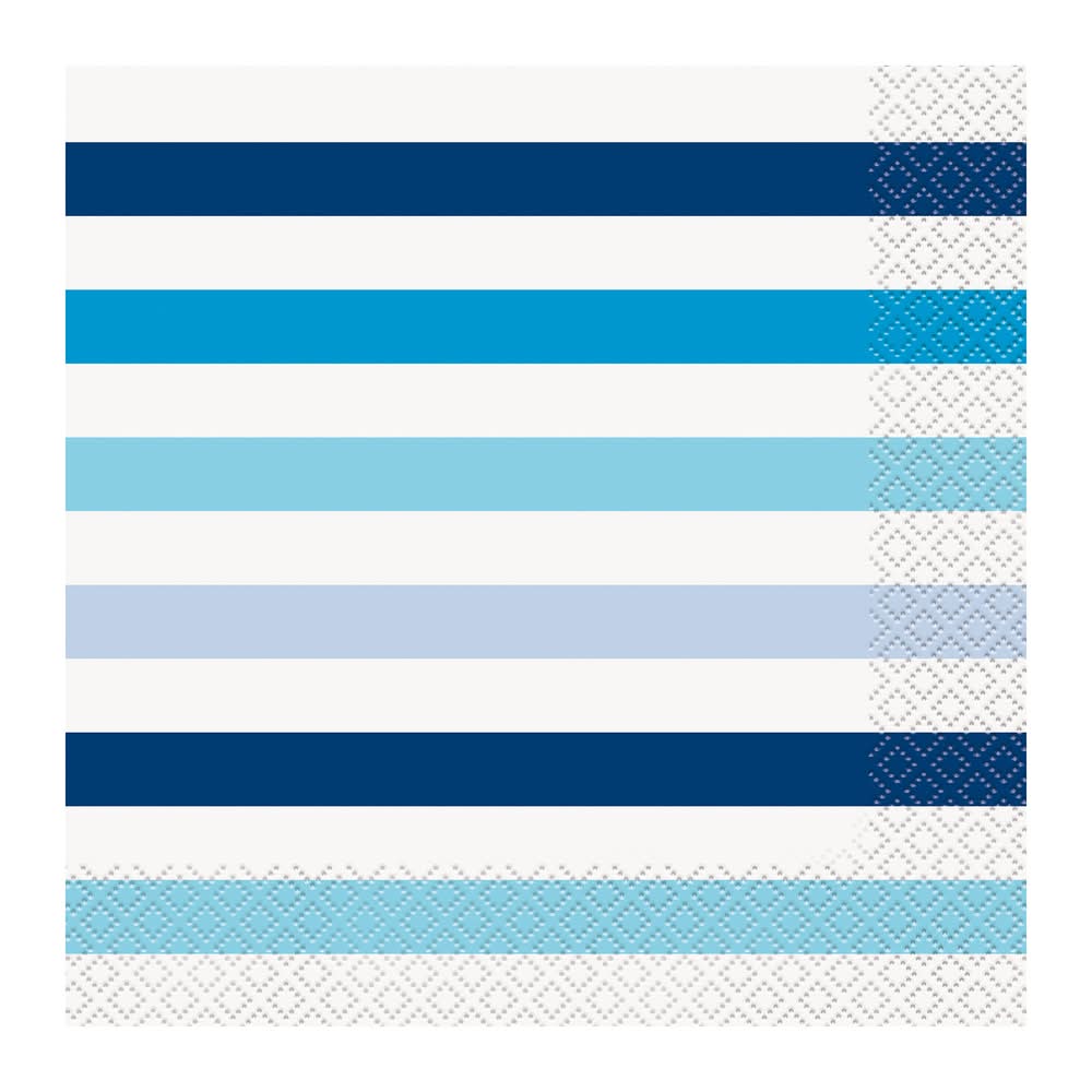 Printed Party Napkins 16-Count Silver