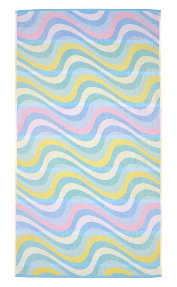KIRKTON HOUSE Pastel Waves Luxury Beach Towel