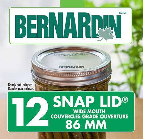 Bernardin Widemouth Snap Lids (12 units)