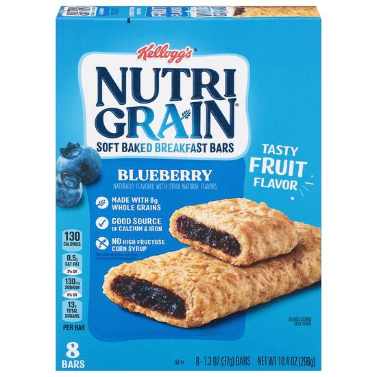 Nutri-Grain Soft Baked Blueberry Breakfast Bars (8 ct)