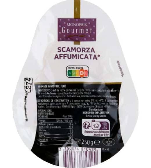 Monoprix Gourmet - Fromage scamorza affumicata (250g)