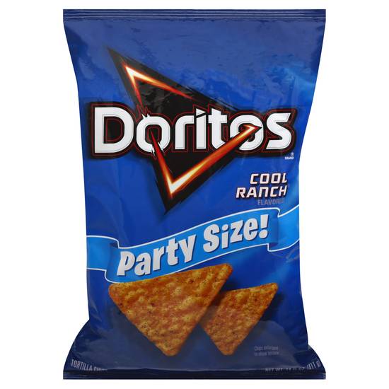 Doritos Party Size Cool Ranch Flavored Tortilla Chips
