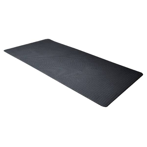 Cap Multi use mat with diamond plate pattern, black