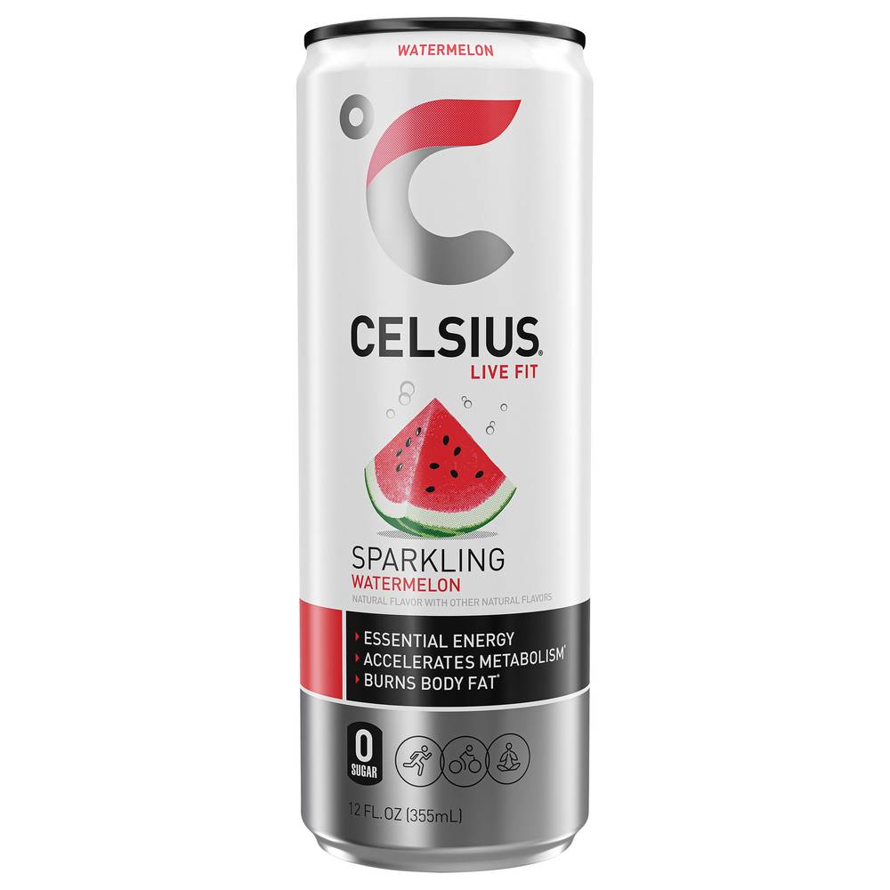 Celcius Sparkling Energy Drink, Watermelon (12 fl oz)