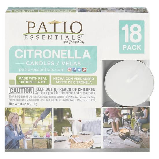 Patio Essentials Citronella Candles