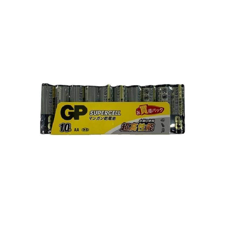 GP超霸黑色碳鋅電池3號10入#560100