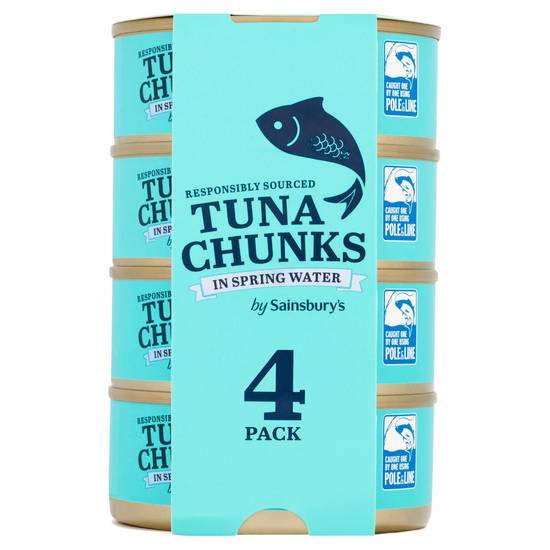 Sainsbury's Tuna Chunks In Spring Water 4x160g (480g*)