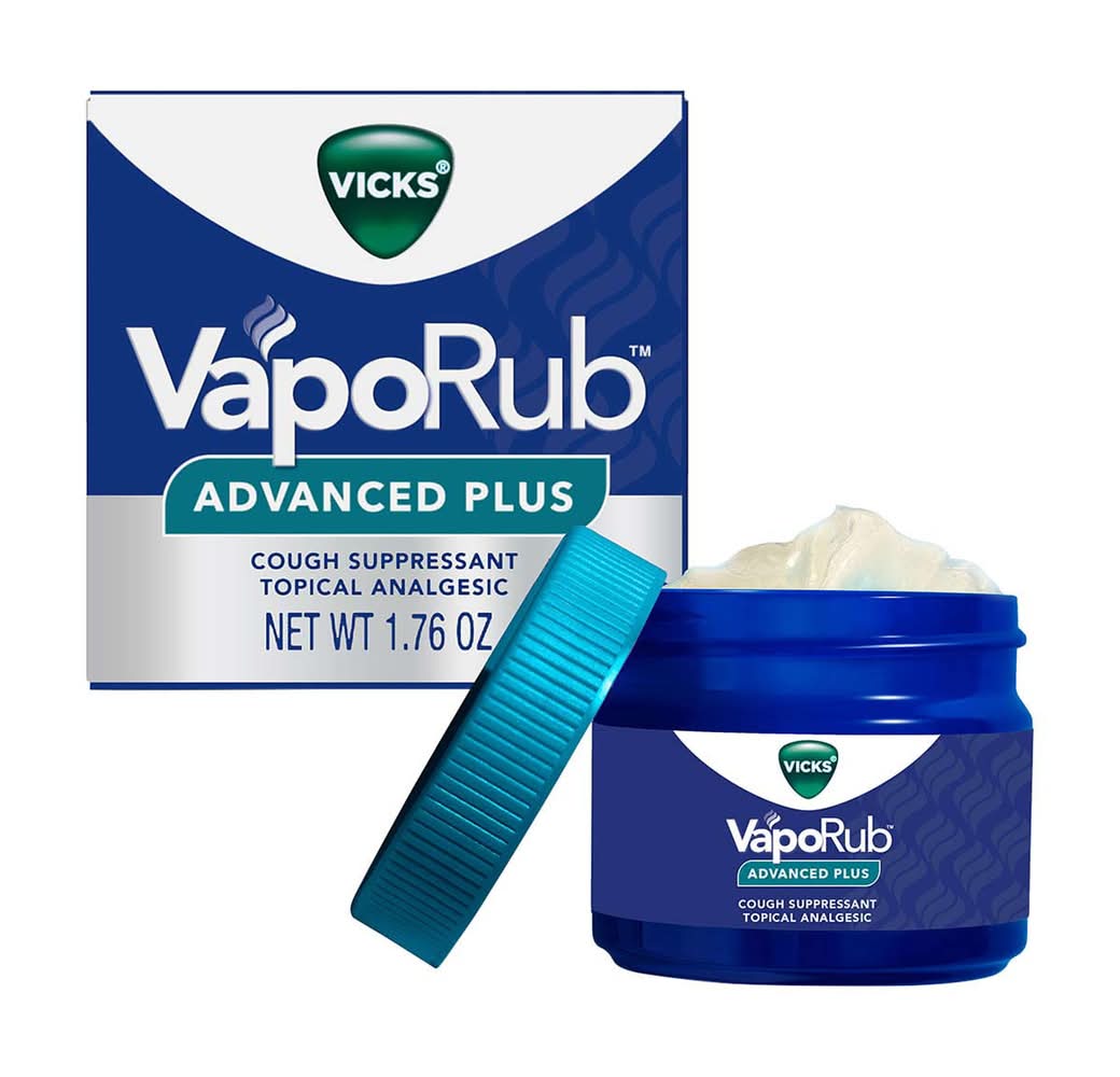 Vicks Vaporub Advanced Plus Topical Chest Rub & Analgesic Ointment (1.76 oz)