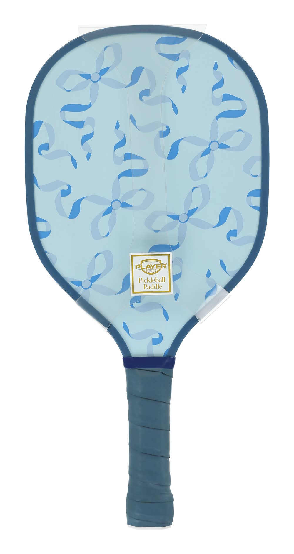 Pickleball Paddle Blue Bow
