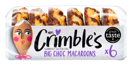 Mrs Crimble's Big Choc Macaroons (6 pack)