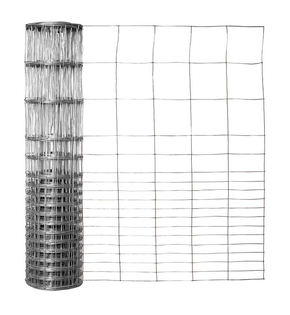 GARDEN CRAFT 50-ft x 2.3-ft Gray Steel Welded Wire Rolled Fencing 2-in x 4-in - Mesh Size