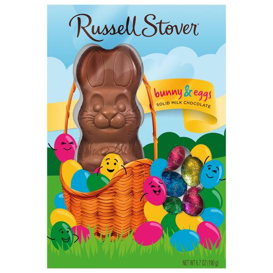 Russell Stover Bunny & Eggs Solid Easter Milk Chocolate