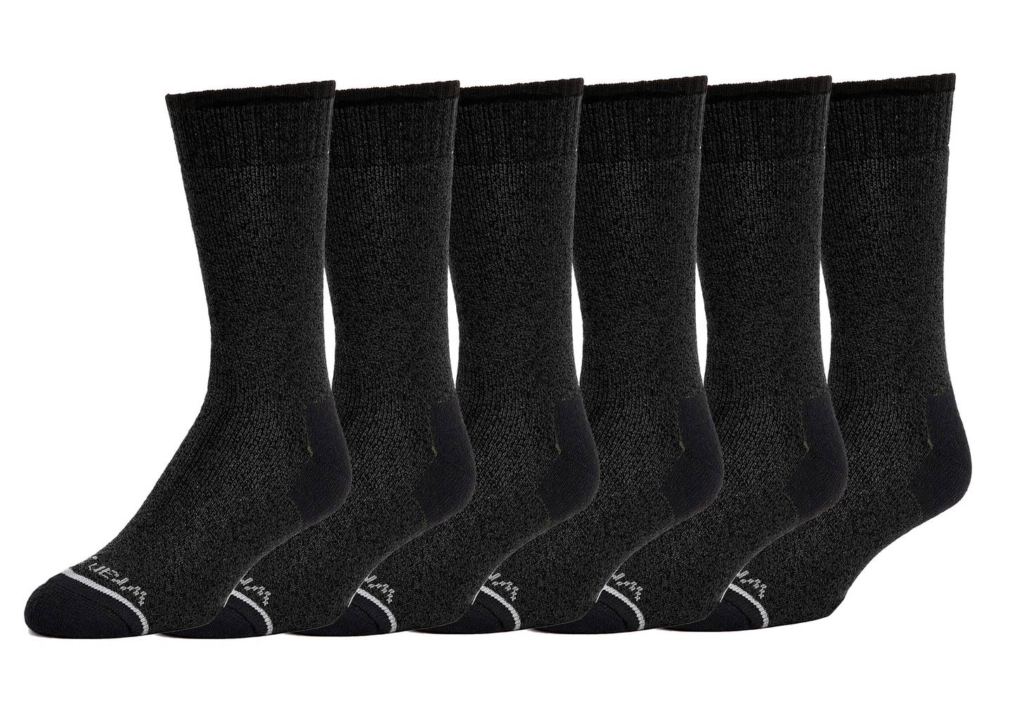 Wrangler Men's One Size Fits Most Cotton Polyester Blend Crew Socks (6-Pack) | WWC03M2201A